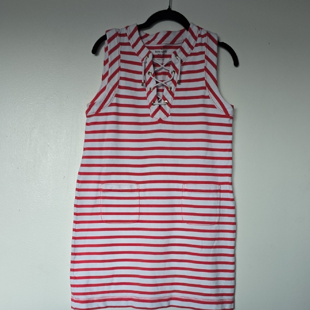 Kate Spade Red and White Striped Top